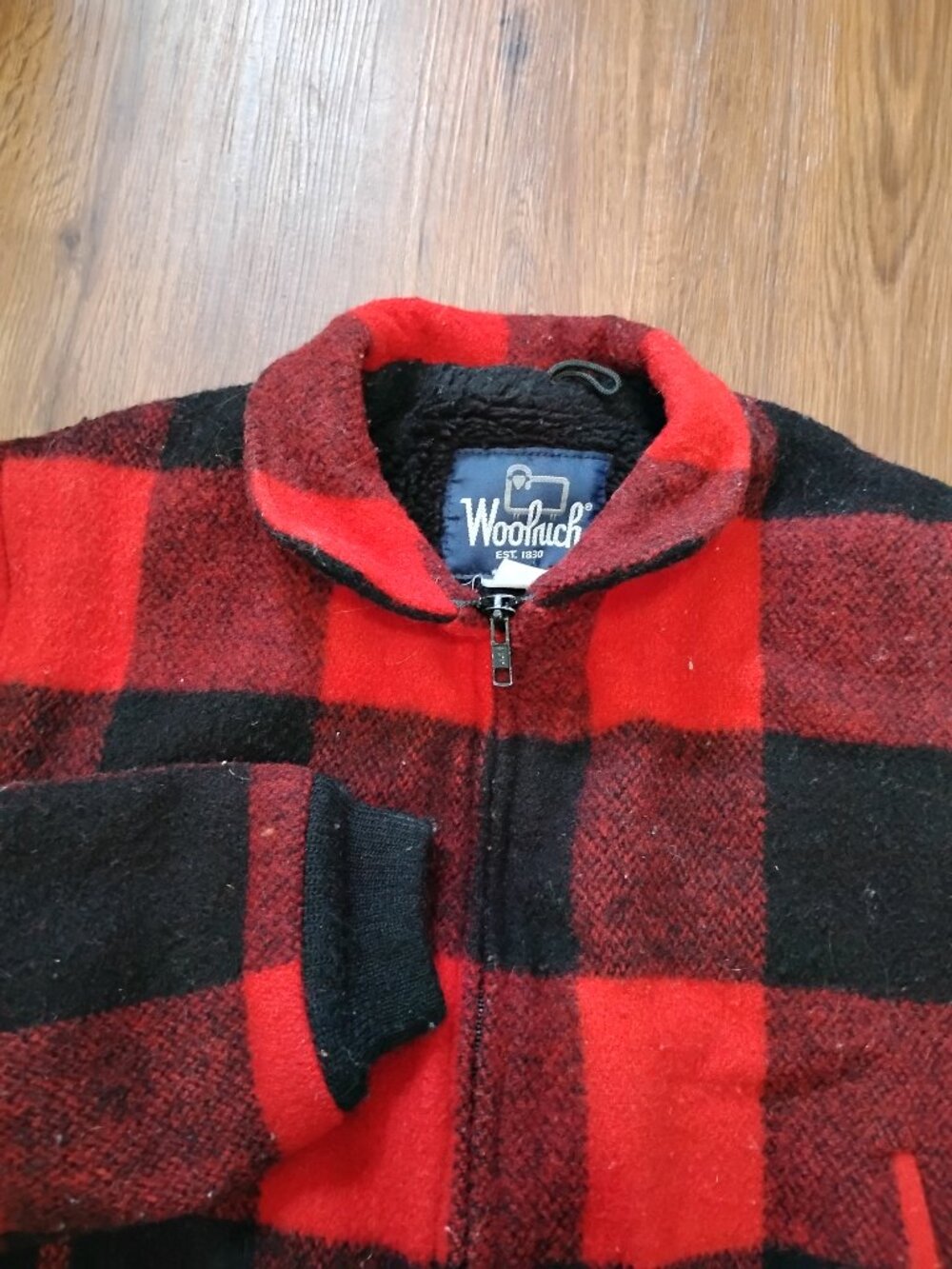 Vintage Woolrich Buffalo Plaid Bomber Wool Jacket